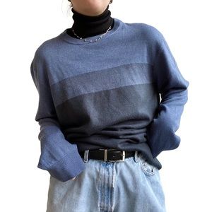 Blue striped sweater